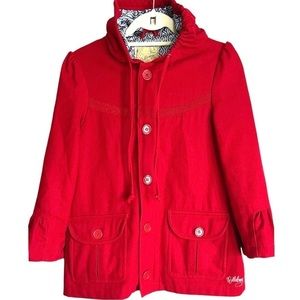 Billabong Women’s Red Jacket with Hood  Size Medium